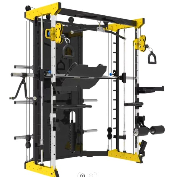 Commercial/Home Smith Trainer Bodybuilding Squat Rack with Two Layer Powder Coating