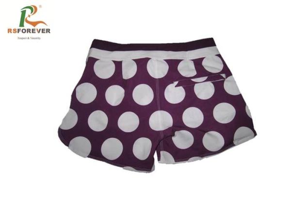 Custom Plain Womens Board Shorts Polyester SportsWear Slit Leg Style