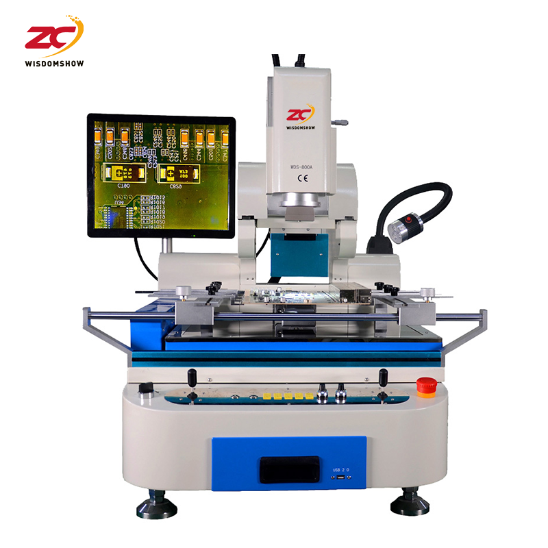 WDS650 BGA Rework Station with Triple-Zone Heating HD Optical Alignment and Touchscreen Interface for Precision BGA Repair