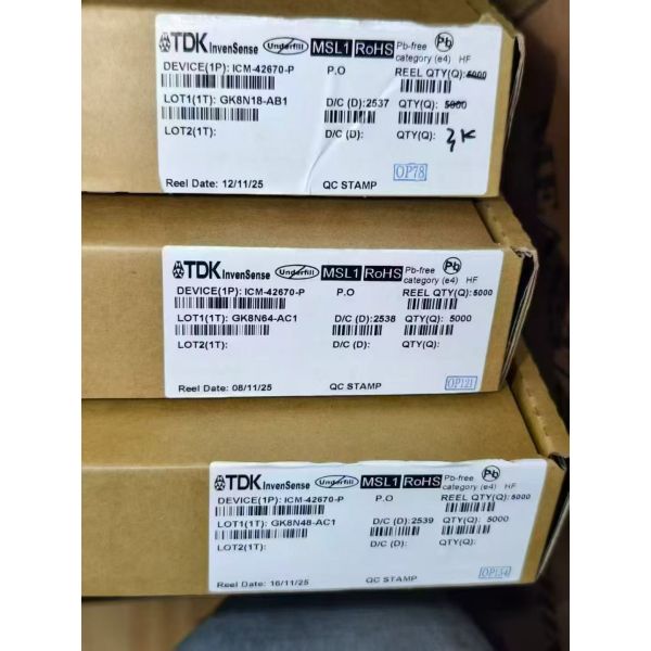 ICM-42670-P is a high performance 6-axis MEMS motion tracking device, which integrates a 3-axis gyroscope and a 3-axis accelerometer.