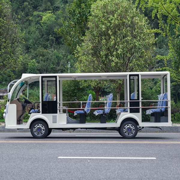 72v L'acide de plomb Entretien gratuit Autobus touristique alimenté par batterie 14 Setas Voiture touristique électrique