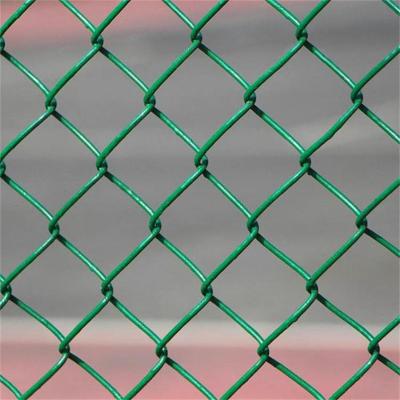 100ft Galvanized Black Chain Link Cyclone Wire Mesh Fence Panel For Sport Game