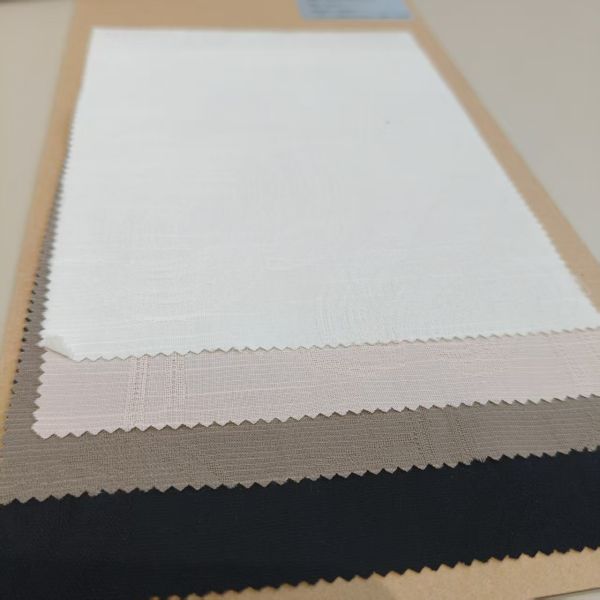 Skin Friendly Polyester Jacquard Fabric 110GSM Soft Cloth Fabric 67% Polyester 19% Cotton 14% Tencel
