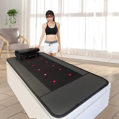 CE FCC Far Infrared Sauna Mat With 12 Pieces Photon Lights For Fat Burning