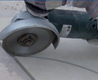 Diamond contour cutting blade for grainte sink hole cut outs T shape blade