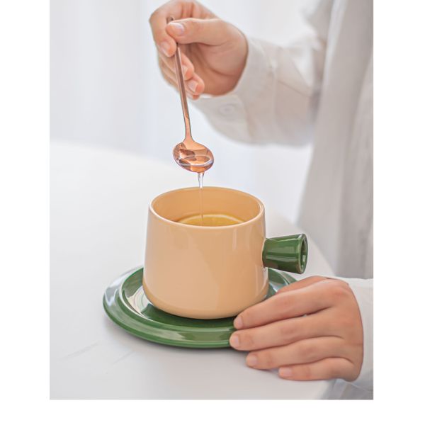 Керамические чайные чашки и наборы тарелок с пользовательскими цветами для ресторанов