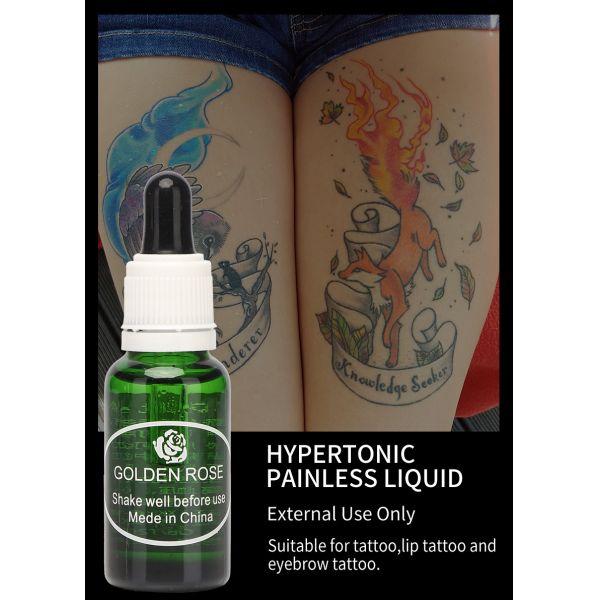 Golden Rose Microblading Tattoo Anesthetic Liquid For Semi-permanent Makeup Pain Relief 20ml/bottle