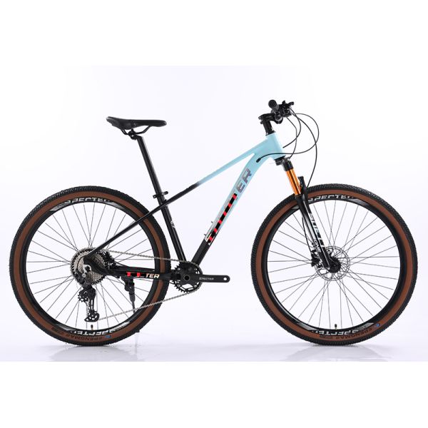 Aluminium Alloy Hollow Crankset Bicycle with SHIMANO Hydraulic Brake and Wire-controlled Air Lockable Fork