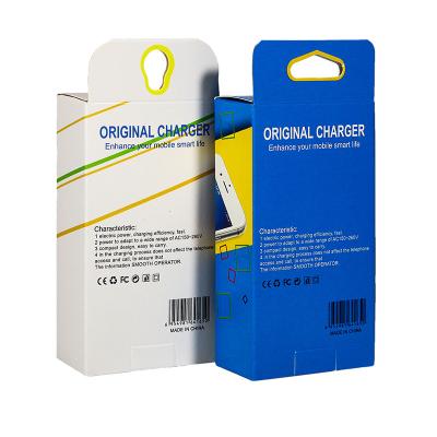 Embalagem de carregador sem fio de design personalizado Carregador rápido Caixa de papel Carregador móvel Embalagem Caixa de presente
