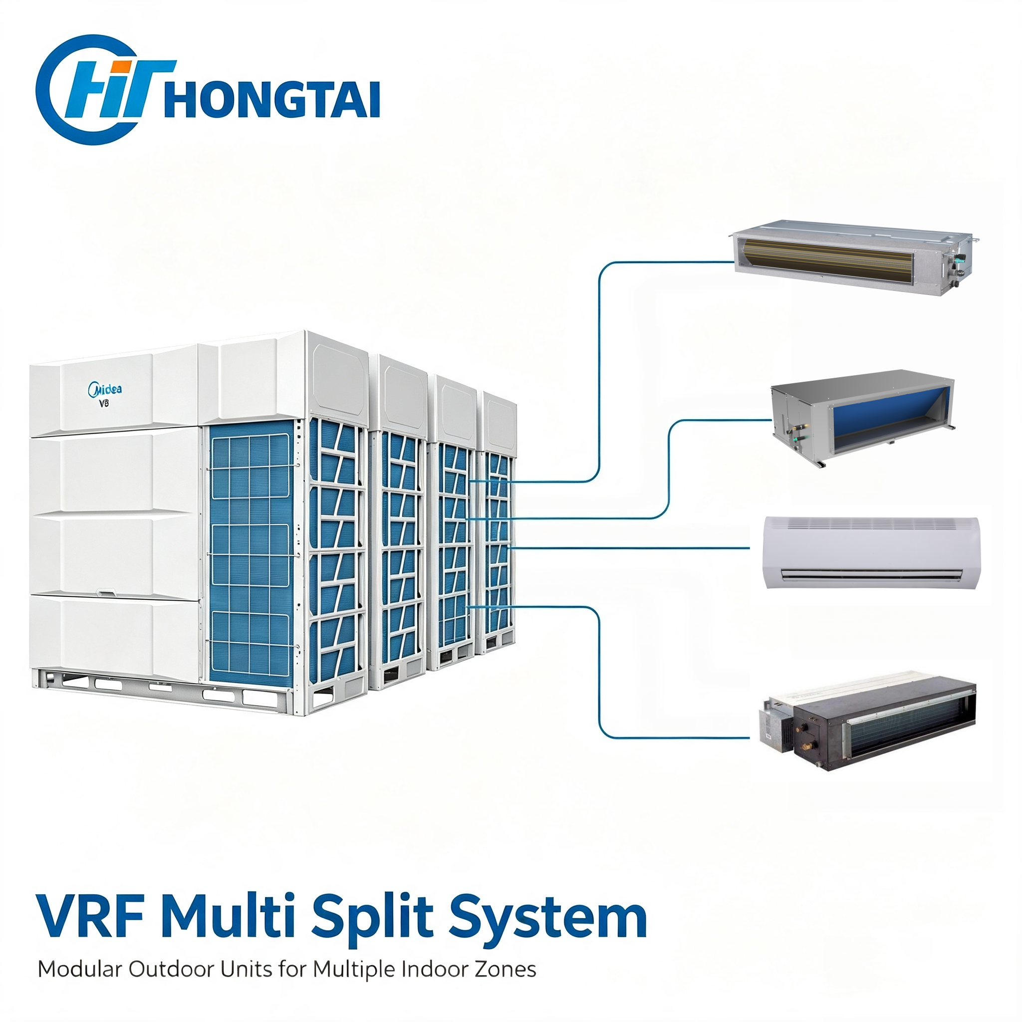 Midea V8 Eco VRF Lowest Cost Energy Efficient HVAC for Properties The system that pays for itself and keeps paying through lower bills year after year