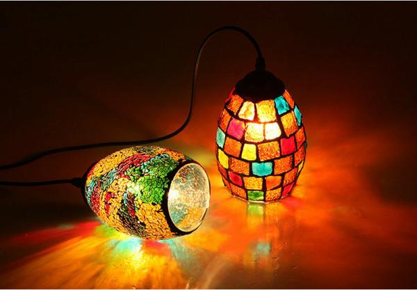 Turkish Style Retro Vintage Pendant Light island lamp single glass pendant lighting(WH-DC-36)
