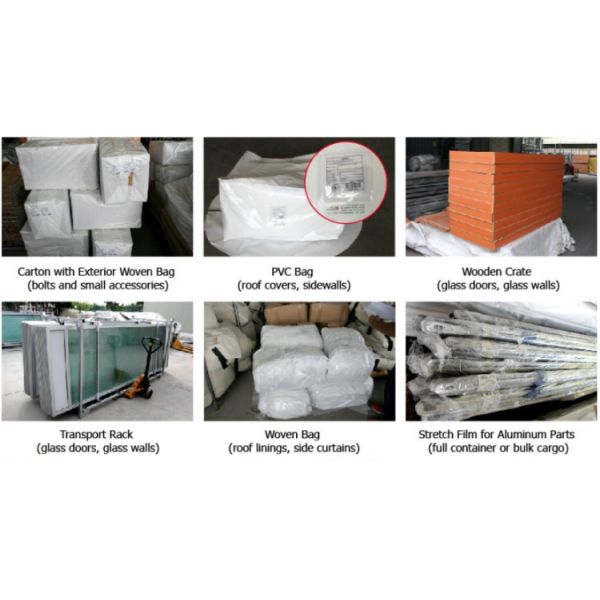 Soundproof 20x30m Aluminum Frame Tent With ABS SideWall Glass Sidewall