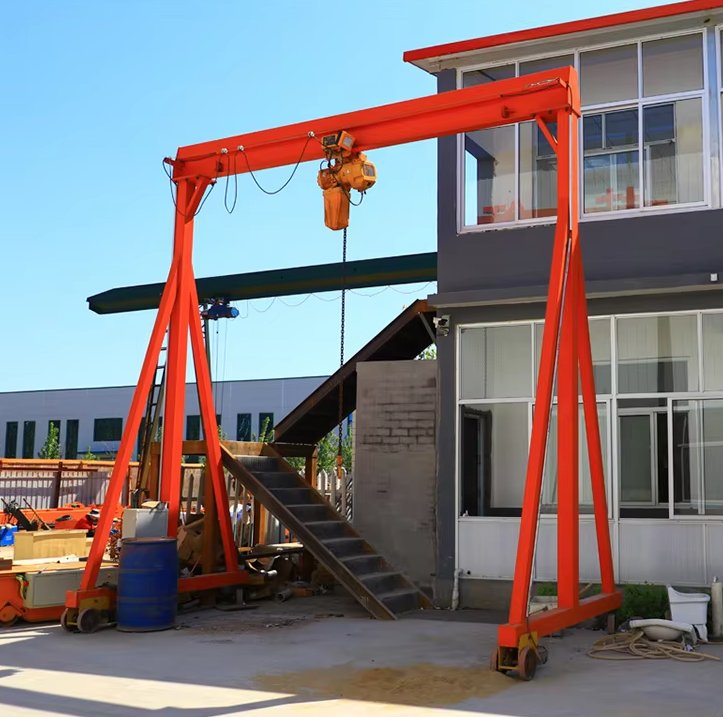 Electric Mobile Portable Adjustable Mini Gantry Crane without Rail Mounted