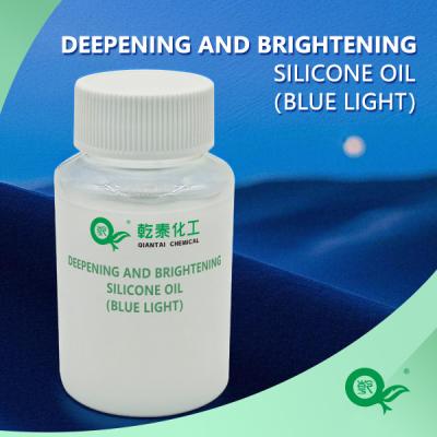 Hydrophilic Cationic Silicone Textile Softener Oil Light Blue For Deepening Brightening