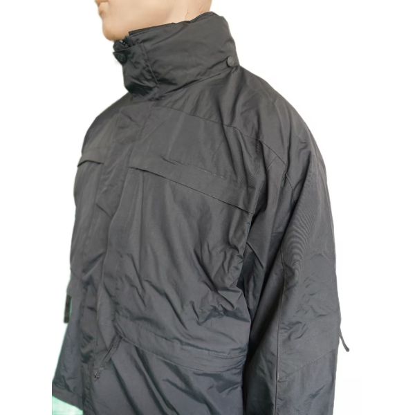 Stealth Black tactical Parka With Detachable Thermal Liner And Utility Pockets Tactical Jacket