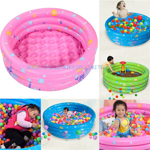 Baby PVC Inflatable Swimming Pool Sea Life 3-ring Pool