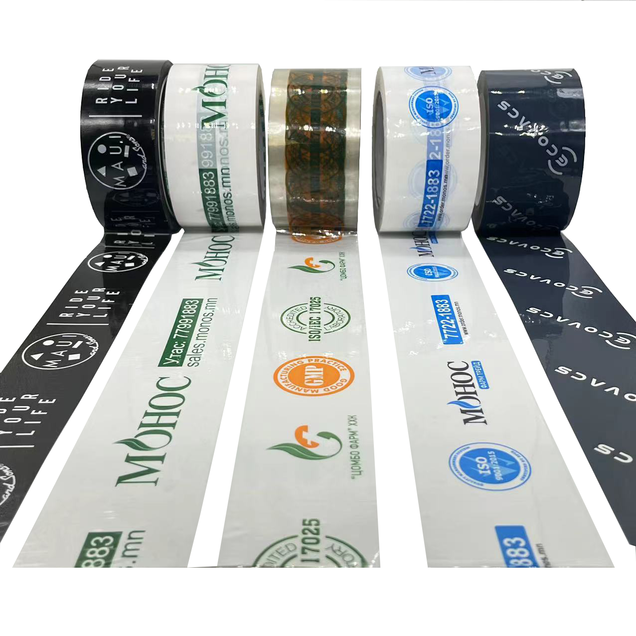 Custom Brown BOPP Printed Carton Sealing Packing Tape Single Sided Fragile Acrylic Adhesive Super Clear OPP Box Bag Sealing Logo