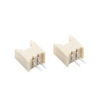 Contacto de cobre amarillo 2 Alfiler FeMasculino Encabezamiento del conector de la caja de la oblea de la echada de la barra 1.25m m de PBT