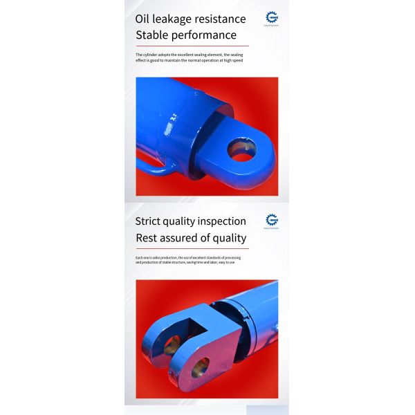 Cylindres hydrauliques télescopiques de 56 mm de diamètre de tige, 16 MPa, pour tombereaux miniers