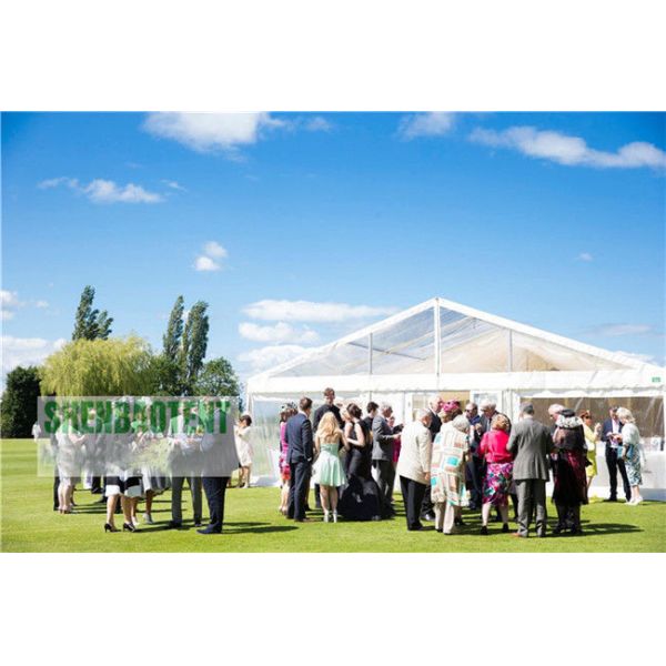 Clear Span Outdoor Wedding Tent 200 Guests Aluminium Structure Marquee Tent