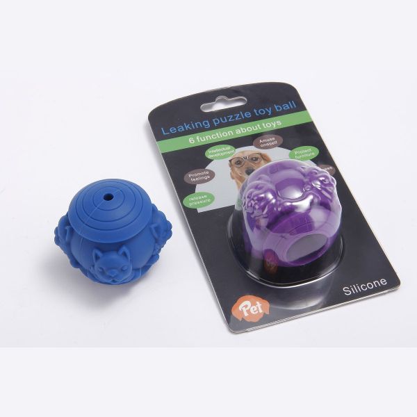 Pet Puzzle Bite Resistant Dog Bite Leaky Ball Teeth Grinding Teeth Healthy Pet Toy Food Card