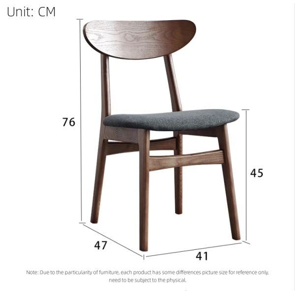 Traditional Dark Brown Wood Dining Chairs For Kitchen And Restaurant