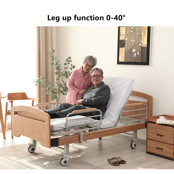 Electric Nursing Bed Automatic Turning Medical Hospital Bed With Rails Hospital Room Bed
