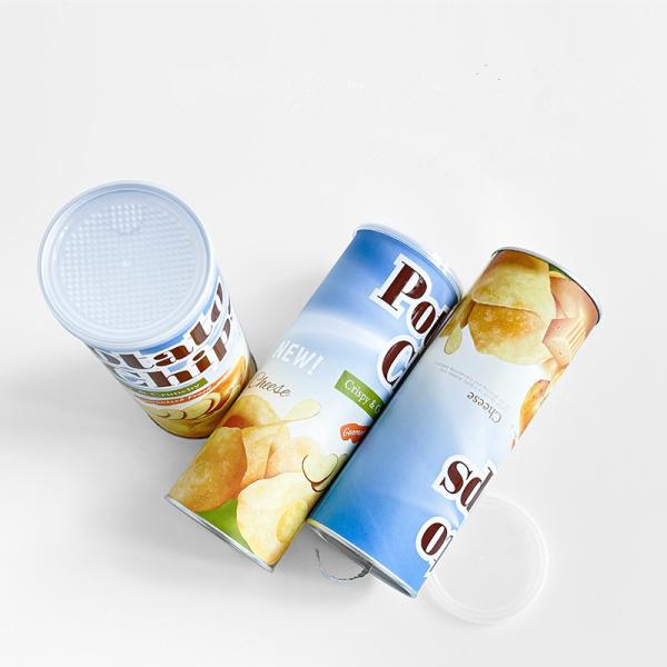 Eco Friendly Custom Potato Chip Food Paper Tube Packaging With Express Shipment And Customizable Design
