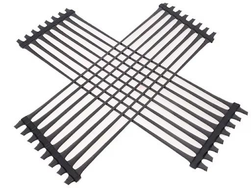 95KN/M UX HDPE Plastic  Geogrids MSE Walls Soft Soil Stabilization Reinforce Slope For Airport Runways