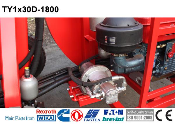 Équipement de câblage de ligne de transmission TY1x30D-1800 Tensionnaire hydraulique de frein