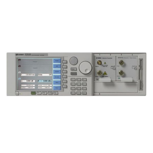 Keysight 8164B Lightwave Measurement System with 4 Compact Modules, Tunable Laser Source, and LAN/GPIB Interface
