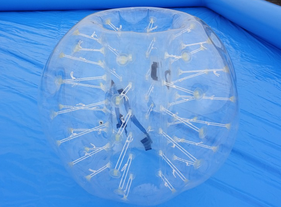 Leisure Centre Inflatable Zorb Ball Green / Yellow Inflatable Bubble Football