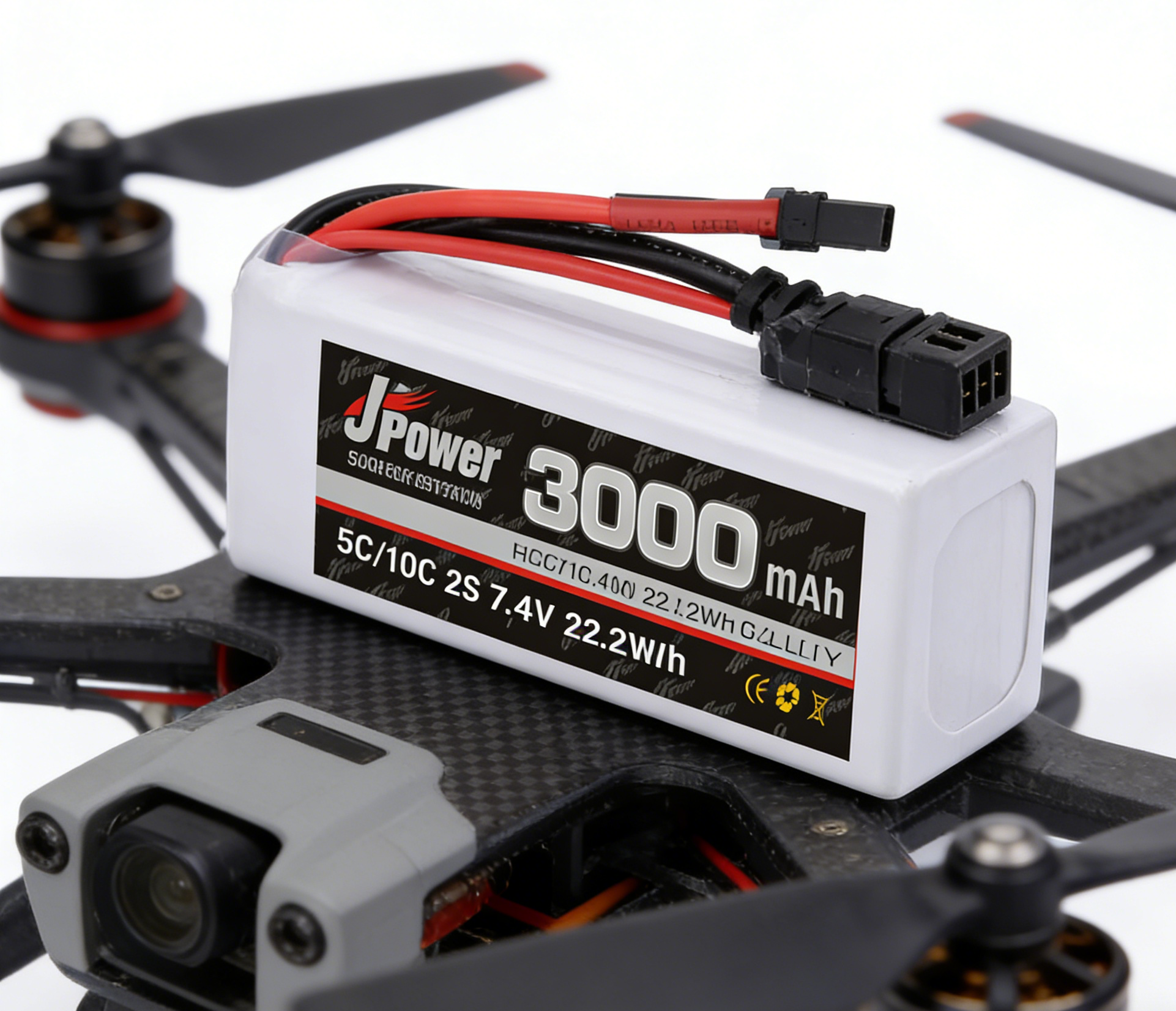 2S1P 3000mAh RC Battery Customized 5C Lipo Battery With XT60 / XT90 Connectors