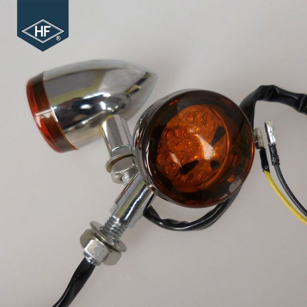 Chrome 20 LED Aftermarket Motorcycle Lights For Harley / Honda / Yamaha