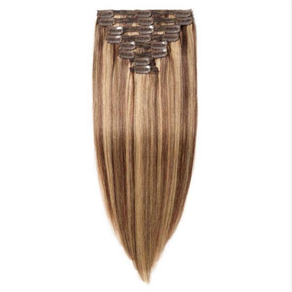 Effortlessly Blend Your Natural Hair with Fashionable Clip In Human Hair Extensions