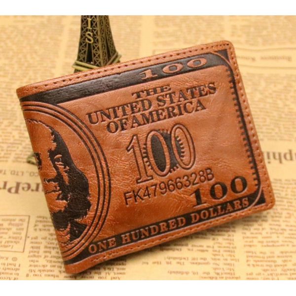 2016 new men's casual fashion short wallet wallet