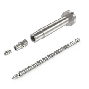 Single Rubber Bimetallic Screw Barrel 2.0-3.0mm For Rubber Extrusion Machine