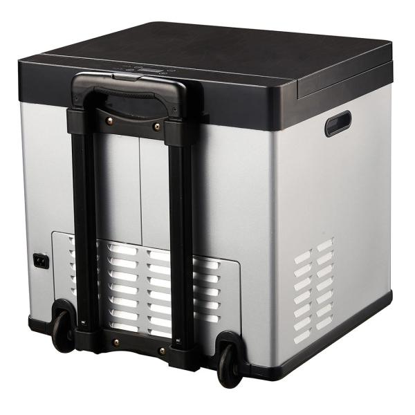 28L Portable Car Cooler Fridge With Trolley Handle And Anti - Vibration Design