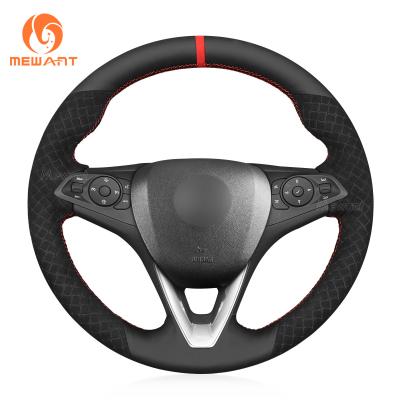 MEWANT New Design Stitch Steering Wheel Cover For Opel Astra K Corsa E Crossland X Insignia B Country Tourer KARL Zafira C