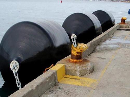 diâmetro 800mm espuma longa Marine Fenders Good Resilience enchida de 400mm