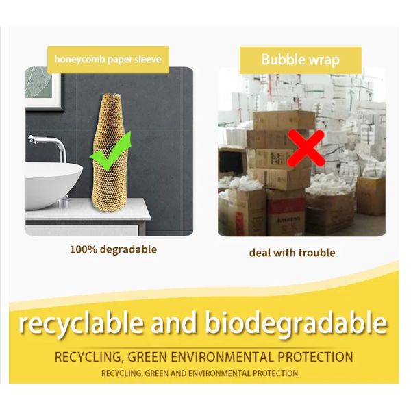 Бутылка рукавов изготовленного на заказ сота Eco дружелюбного Kraft бумажная покрывает снабжать подкладкой защитный