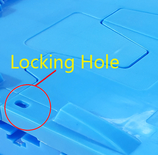 600х400х315мм Пластиковые передвижные чемоданы Складные коробки Нестабильный пластиковый ящик