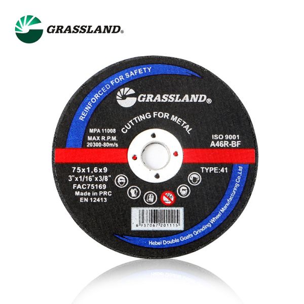 3 inch Metal Grinding Discs for Straight and Chip-Free Cuts 75mm x 1.6mm x 9mm Continuous Wheel Blade Tough Aluminum Oxide Abrasive 80 m/s