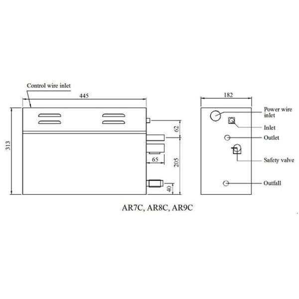 Wall-Mount Control Panel Economic Steam Generator with Stainless steel water tank