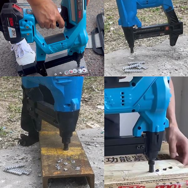 Industrial Grade Cordless Powder Actuated Nail Gun With 30 Capacity Lithium Battery