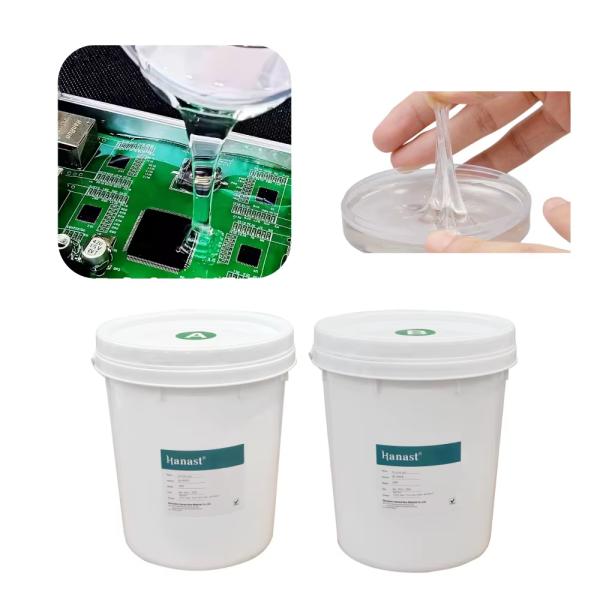UL94 V0 Flame Retardant PCB Potting Silicone Gel 1:1 Two Component for LED Driver Encapsulation