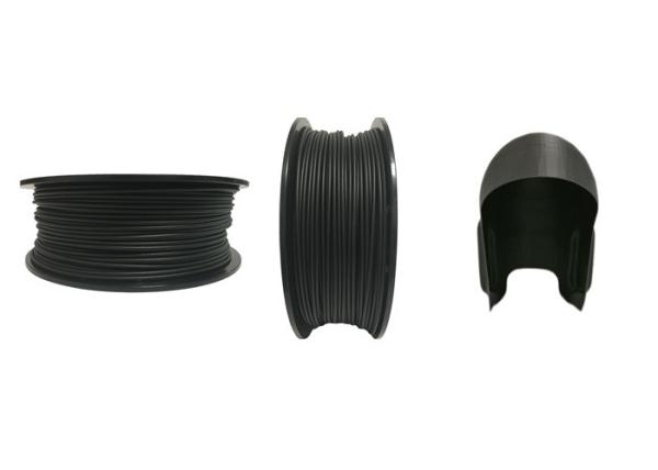 Black Carbon Fiber 3D Printer Filament , 3d Printing Filament 1.75mm 2.85mm