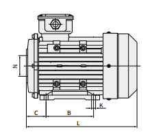 High Pressure washer 5.5kw 7.5hp Car Washer Cleaning Machine 24mm Hollow Shaft 50Hz Frequency Three-Phase Waterproof Protect