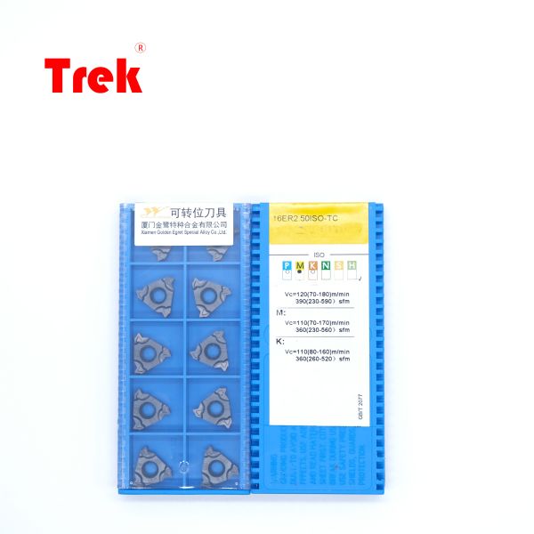 GESAC 16ER2.5ISO TC GM3225 PVD Coated Carbide Threading Insert for 2.5mm ISO Pitch CNC External Threading Carbide inserts Machine tools