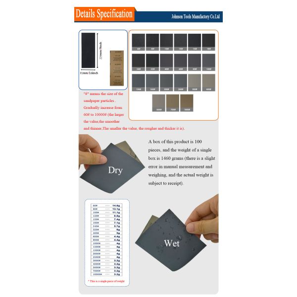 51 дюйм P120 пакета 9*3.6 - шкурка кремниевого карбида P10000 для деревянной мебели